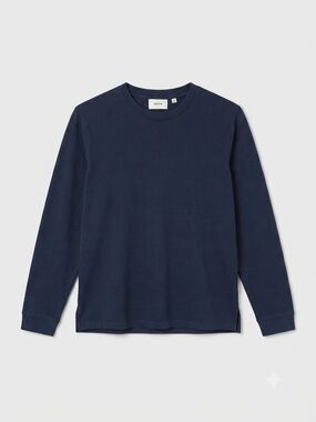 KOTN The Atlas Crewneck Navy Blue 100% Egyptian Cotton